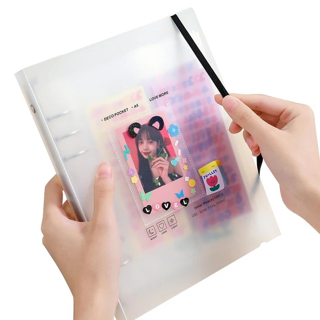 Photo Binder Book Frosted Kpop Photocard Binder Translucent Mini