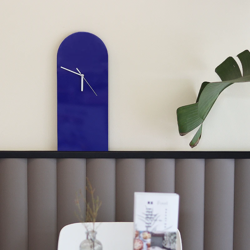 Epeiushome-Light-Luxury-Nordic-Blue-Wall-Clock-Distinctive-Creative ...