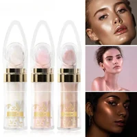 1PC Shimmer Fairy Powder White Purple Blue Loose Highlighter Face Body Glitter Wand Makeup Bronzer Illuminator Cosmetic 2