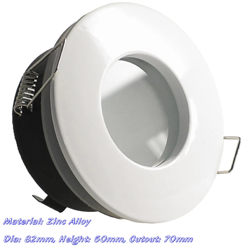 Tanie Square Round Recessed LED Ceiling Downlight Adjustable  GU10/MR16 Lamp Holder Base sklep