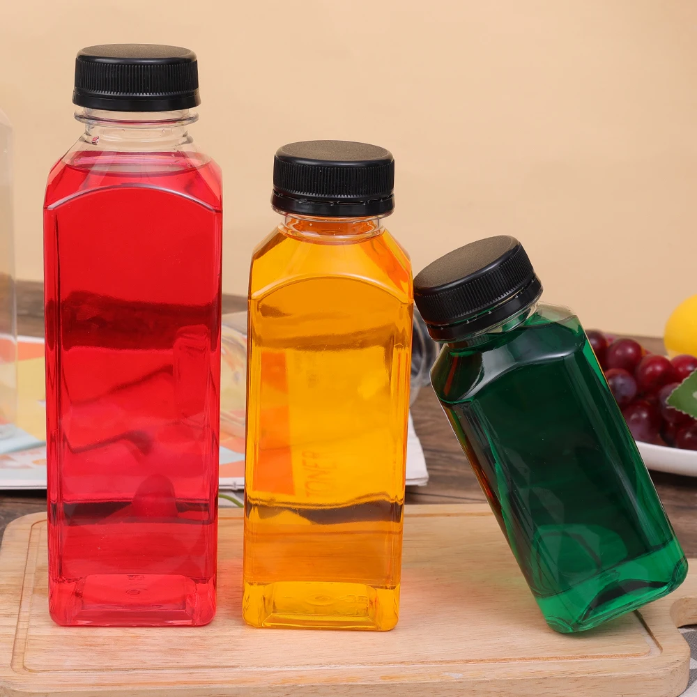 Bottiglie D'acqua Trasparenti Con Coperchi, Set Di Contenori Bevande Animali D