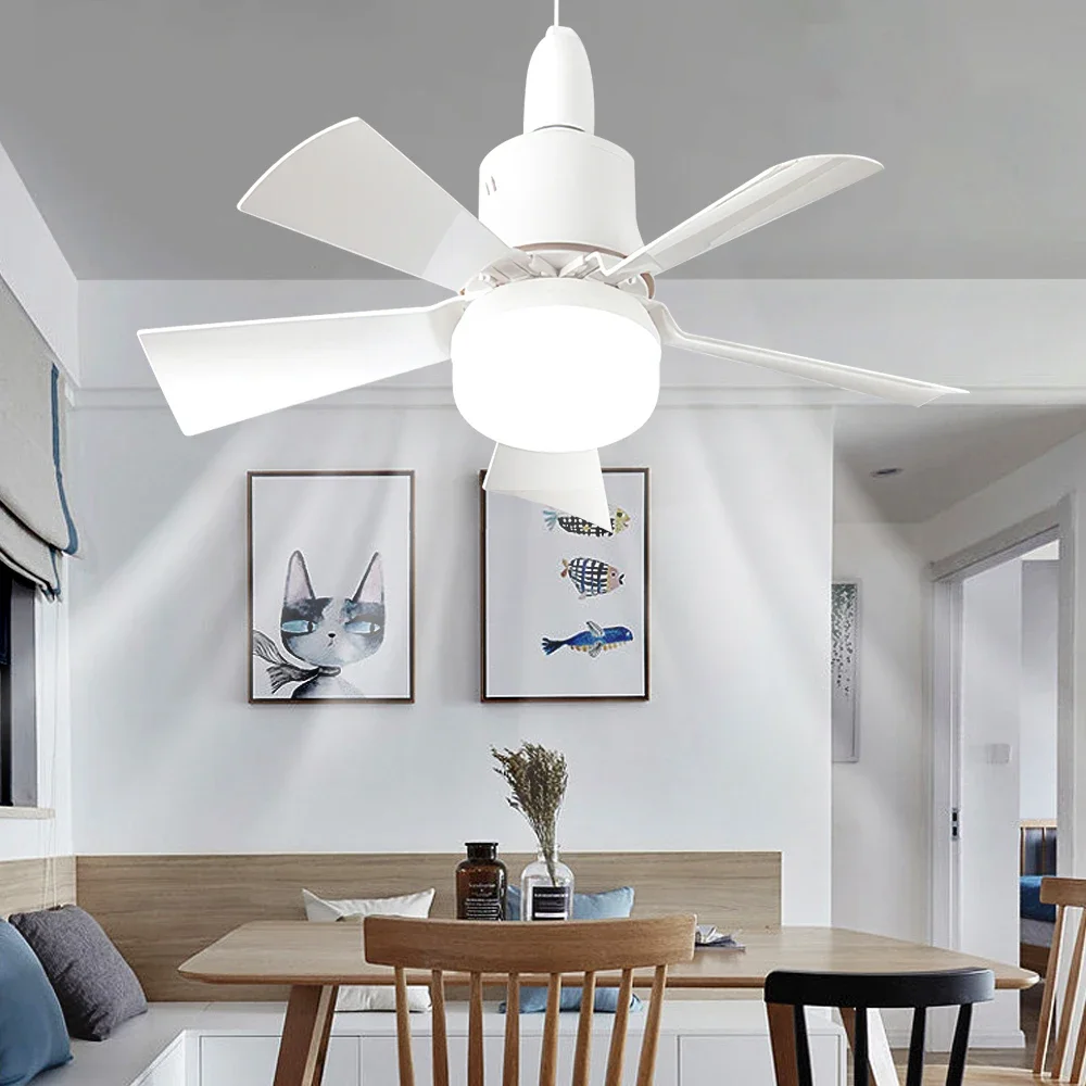 Modern Design led ceiling fan lights LED with Remote Control Dimmable 30W E27 Base for Bedroom Living Room Kitchen Decoration