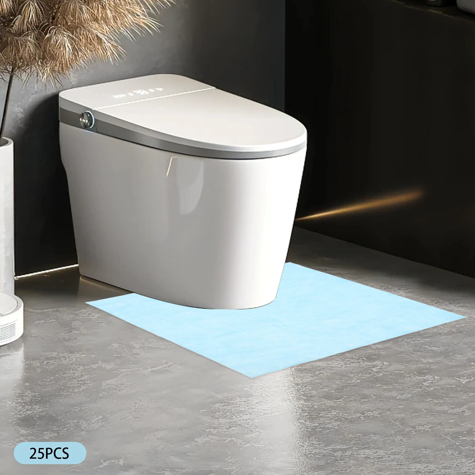 Disposable NonSlip UShaped Toilet Mats 25 Pack