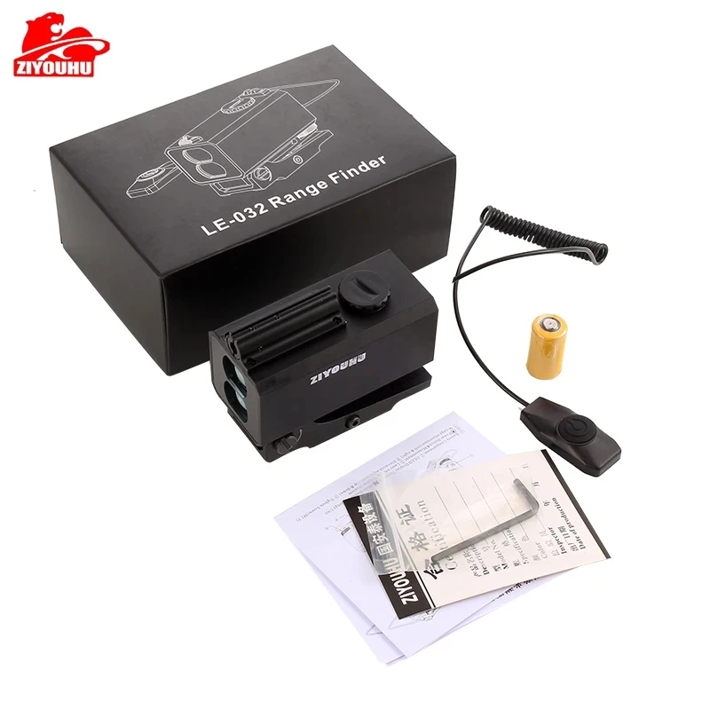 Mini Laser Rangefinder 1200M with Red Dot for Hunting Distance Angle Speed Measurement Tactical Rifle Scope Mounted Range Finder