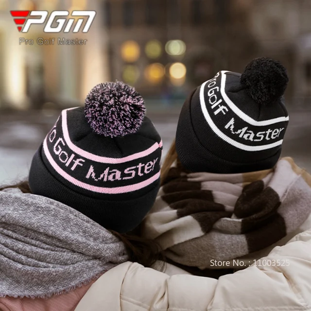 PGM 겨울 여성용 니트 레터 골프 모자