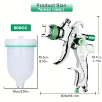 Professional HVLP Paint Spray Gun Set 1.4/1.7/2.0mm Nozzle Gravity Pneumatic Air Paint Spay Guns Cars Painting Tools 2