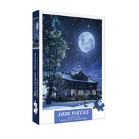 1000 Pieces Puzzle for Adult Moonlight Shadow Difficulty Decompression Games Educational Toys Christmas Gift Decorative Painting 1