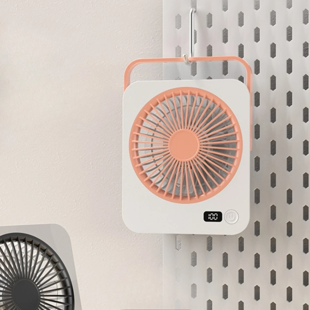 1pc Mini Foldable Desk Fan - USB Rechargeable Ultra-Quiet Personal Cooling Fan with Adjustable 180° Stand, Portable Small Table Fan for Office, Home, Bedroom, Travel, Dormitory 5