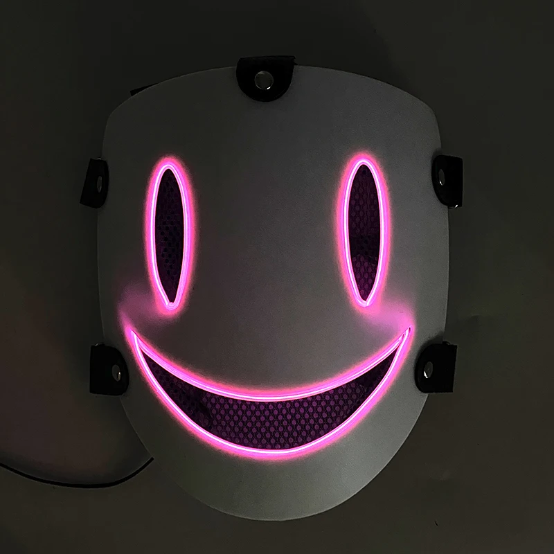 High Rise Invasion-Inspired Yuri Honjo Neon Glow Face Mask Cosplay Prop