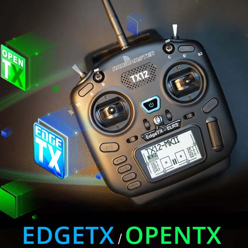 RadioMaster TX12 MKII ELRS EdgeTX OpenTX FCC LBT M2 16-канальные подвесы Холла Многомодульный совместимый передатчик радиоуправления thumbnail 2