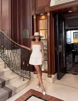 Summer straw hat black edging French elegant ladies seaside travel sun hat Hepburn style wide brim straw hat  кепка женская - Image 4