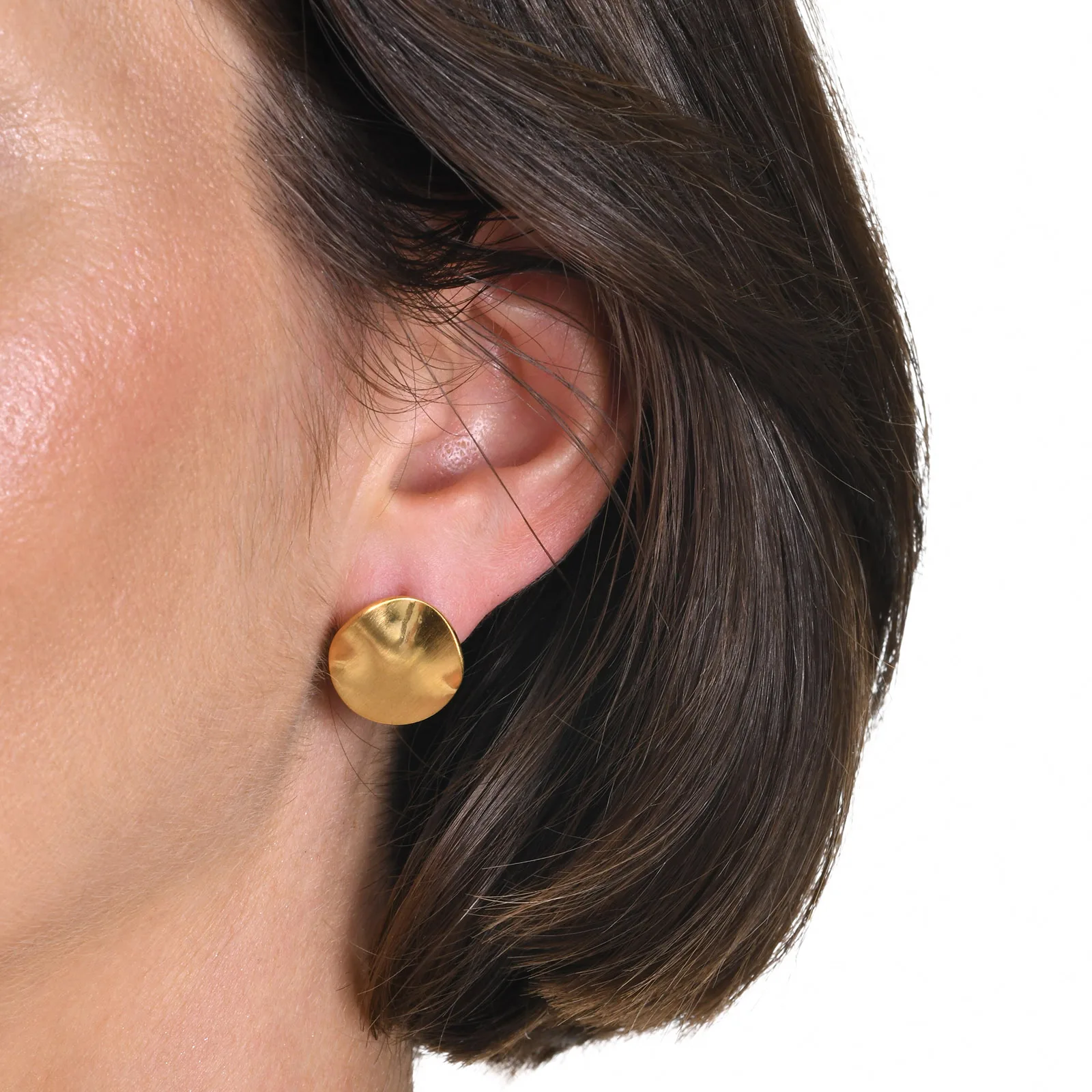 Orecchini Donna A Cerchio Dorati – TOVABA – Eleganti, Moderni E Raffinati – Gioiello In Oro Per Ogni Occasione