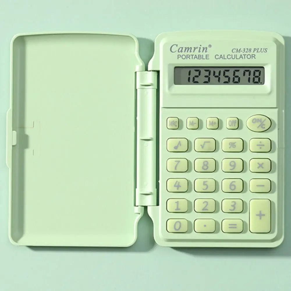 Mini Calculatrice Numérique Standard De Base Avec écran LCD à 8 Chiffres, Batterie Solaire, Calculatrice Intelligente, Format De Poche Pour La Maison, L'école Pour Enfants, Vert