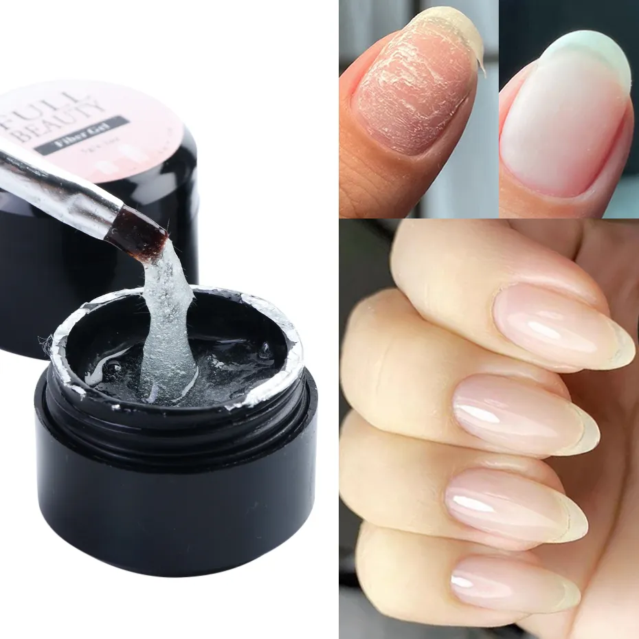 5ml Instant Nail Repair Gel for Cracked Broken Nails Strong Extension Silk  Fiberglass Glue Clear Semi Permanent Varnish GL1520-1