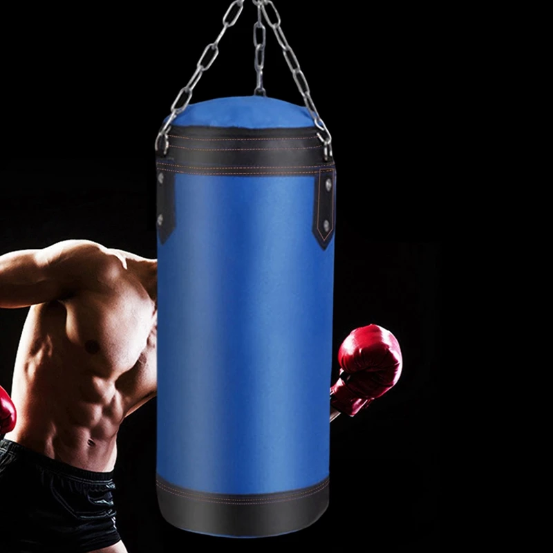 Empty boxing sandbag home fitness hook hanging kick punching bag boxing training fight karate punch Muay Thai sand bag boxing punching bag punching bag training sandbag