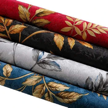 Retro Floral Embossed Wallpaper 1