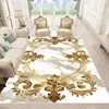 Luxury European Style Carpets Living Room Sofa Side Rugs Home Decoration Soft Golden Carpet Bedroom Cloakroom Hallway Floor Mat 4