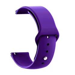 Silicone Watch Strap - 20mm/22mm Adjustable Band, Universal Fit for CMF Watch Pro 3 - 2 - 1 (24 - Purple)
