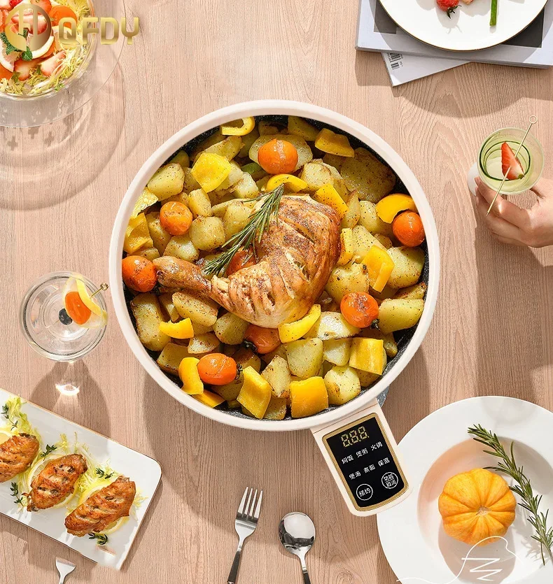 Automatic small electric cooker Multi-functional electric cooker small rice Small mini hot pot 1-2 people use