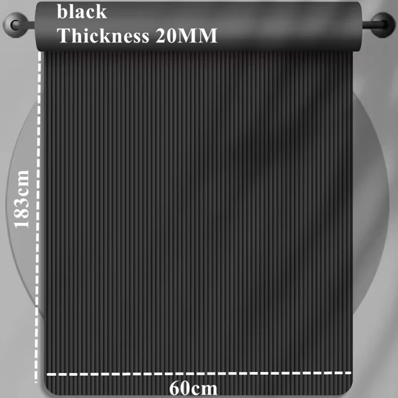 מזרנים יוגה 183x60 ספורט כושר נוח פום 20mm מזרנים יוגה עבים ספורט יוגה ופילאטס מזרנים גימנסטיקה לא מחליקים מעובה