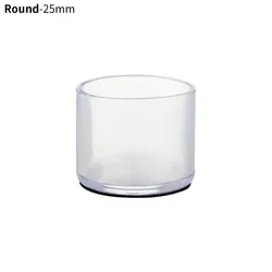 16 - Pack Round Rubber Feet Protectors for Chair and Table Legs - Non - Slip Furniture Floor Caps (25mm)