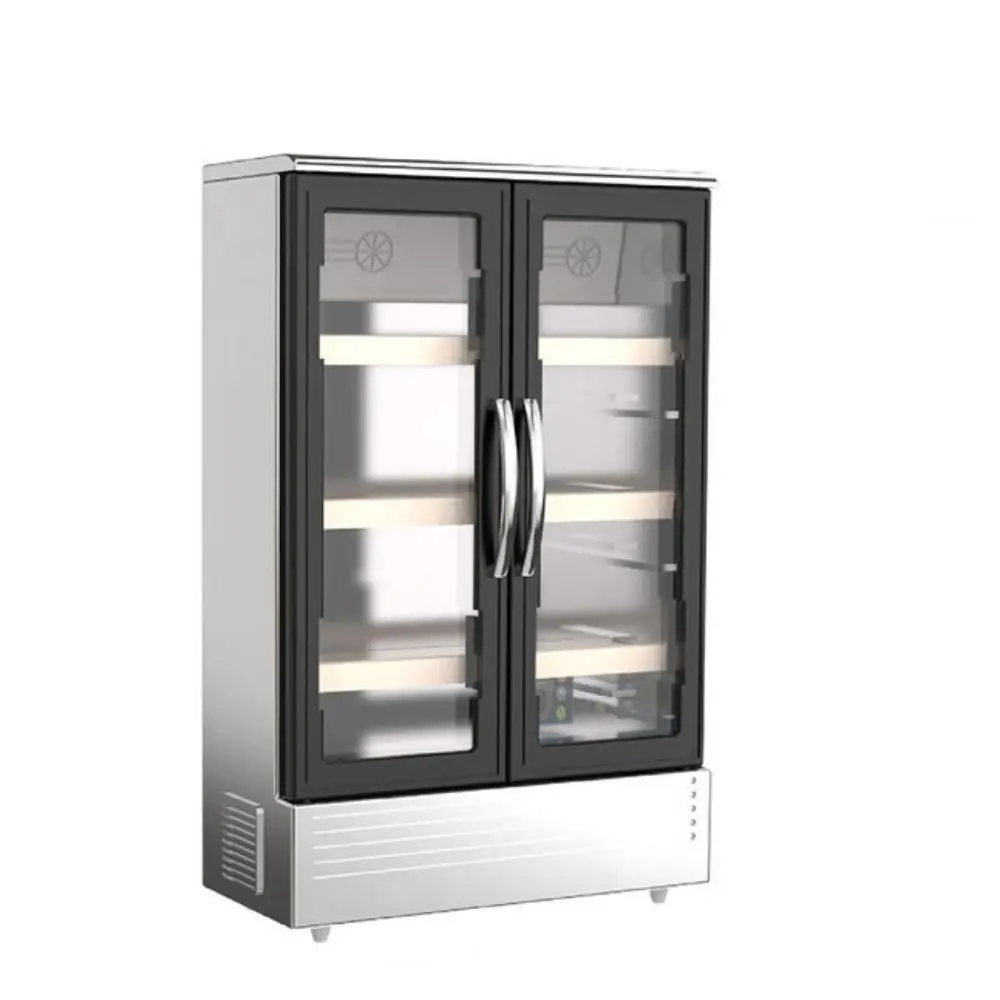 Resin Crafts 1/12 Dollhouse Simulation Refrigerator Mini Furniture Ornaments Bilayer Mini Simulation Freezer Model