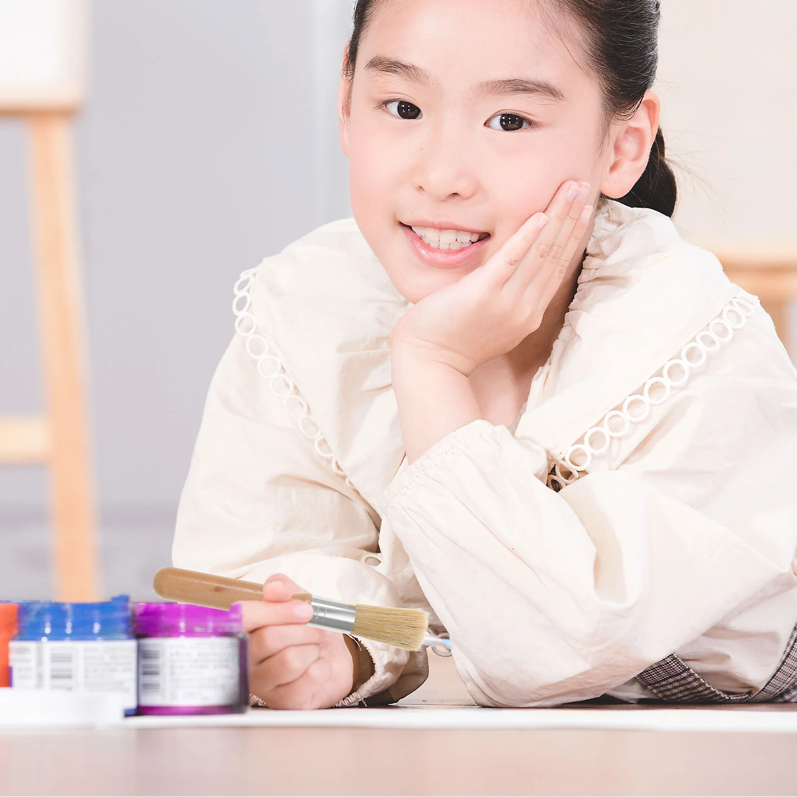 물 착색 브러시 펜, 헤어 브러시 청소 도구, 아크릴 벌크 초크 오일 페인트