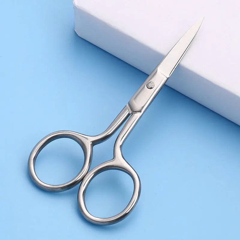 Stainless steel beauty embroidery scissors Brow scissors Pointed scissors  beauty tools eyebrow trimmer Makeup tools