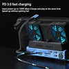 PD3.0 SD/TF RJ45 Detachable Fan steamdeck ROG switch gaming docking station docking stand with M2 hard drive enclosure 4K/60Hz 6