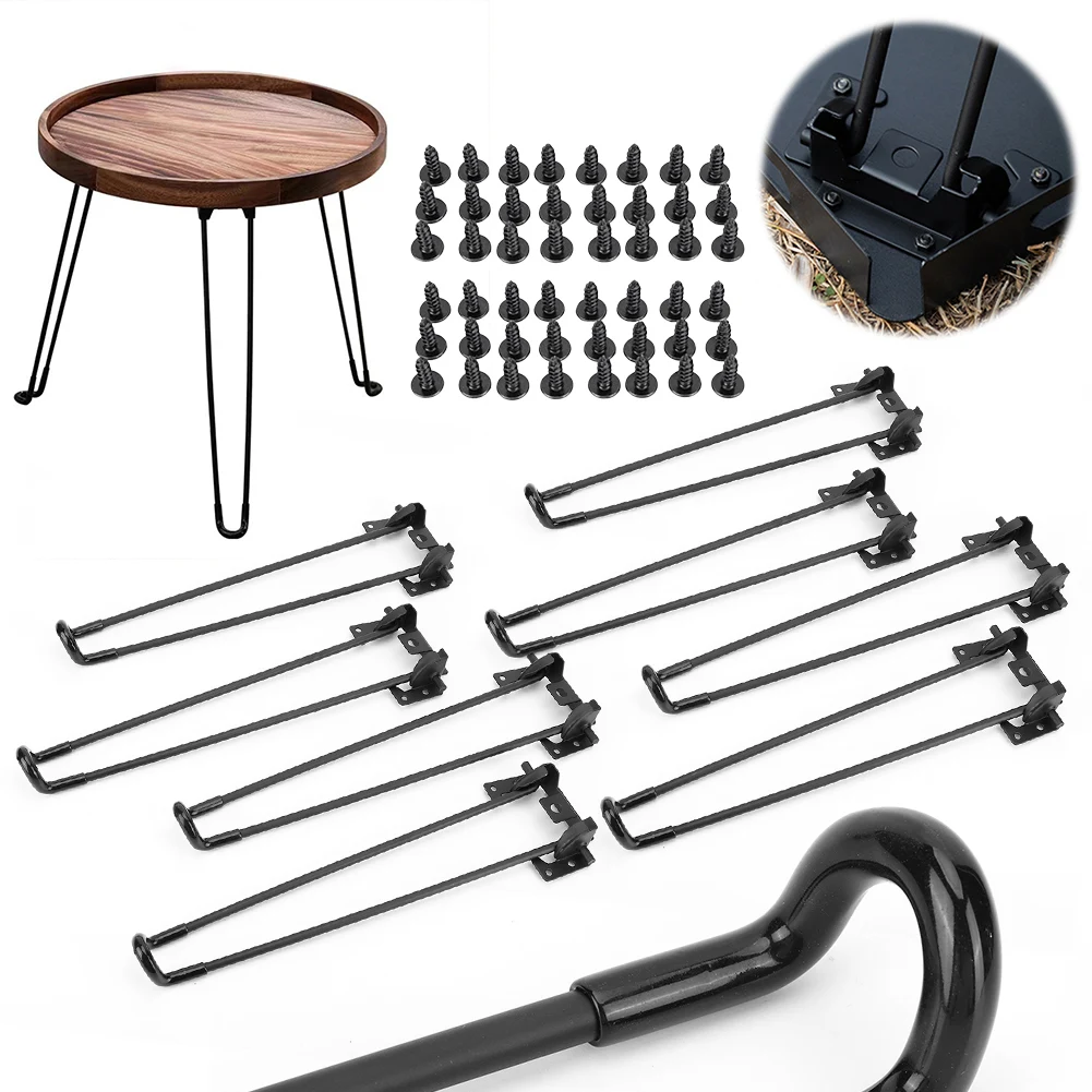 Metal Table Legs Folding Scratch Resistant for Camping Tables DIY