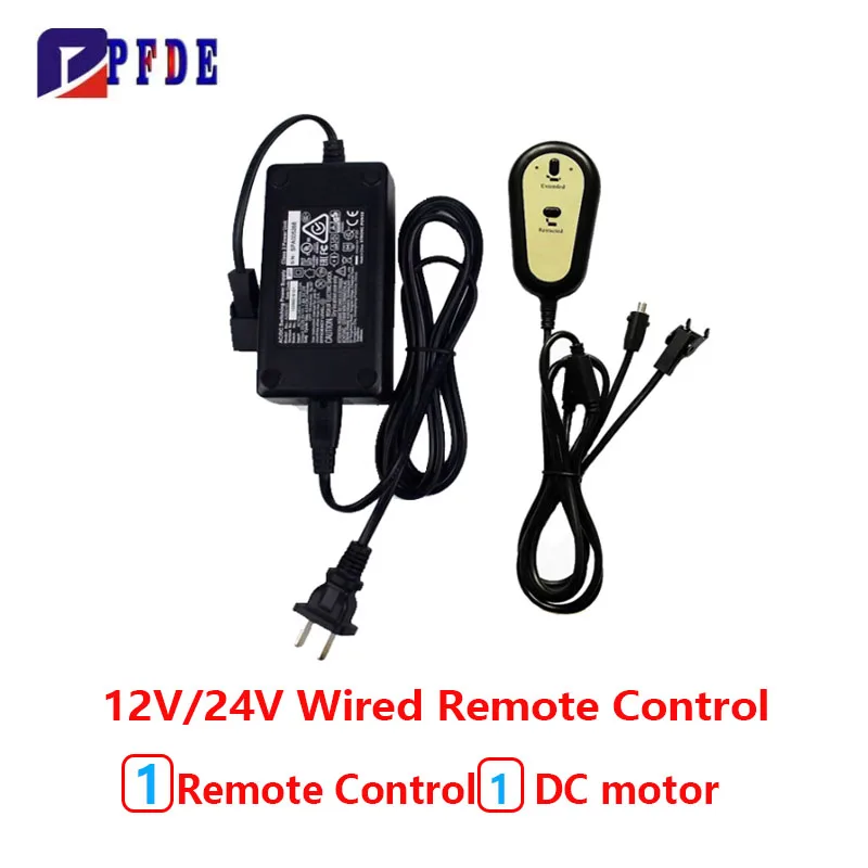 DC12/24V Linear Actuator Motor Wire/Wireless Remote Control Switch Forward And Reverse Multifunction Electric Push Rod Remote