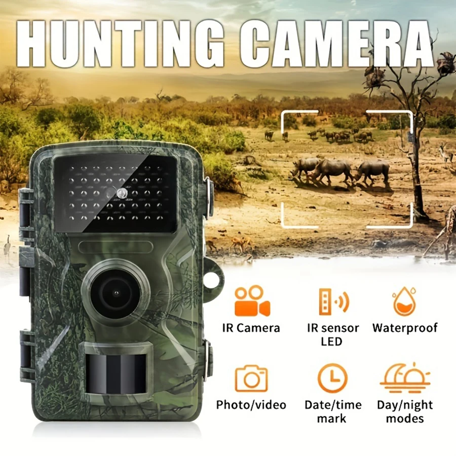Hunting camera with 32G memory card hunting machine field hunting HD camera suitable for outdoor camping security monitoring