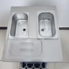 Electric ice cream machine with three flavors soft ice cream machine professional commercial desktop sundae ice cream roll 220V 5