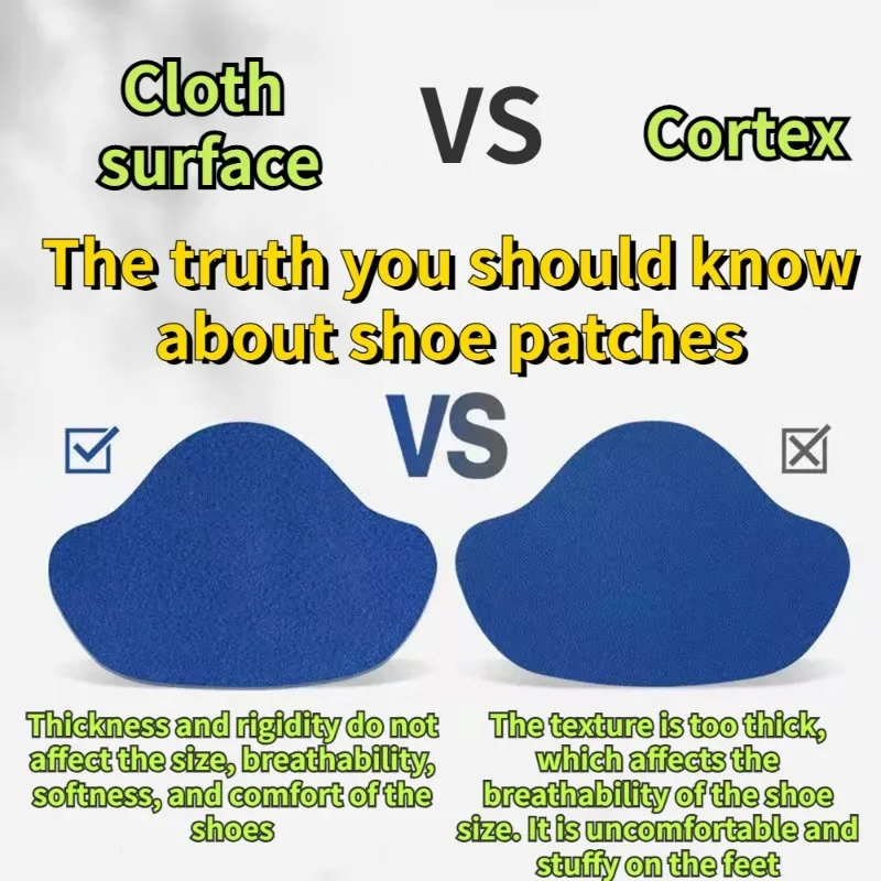 Sports Shoes Repair Stickers Suede Heel Protector Anti-Wear Repair Holes Self-adhesive Patches Insoles Pad Foot Care Insert 4pcs
