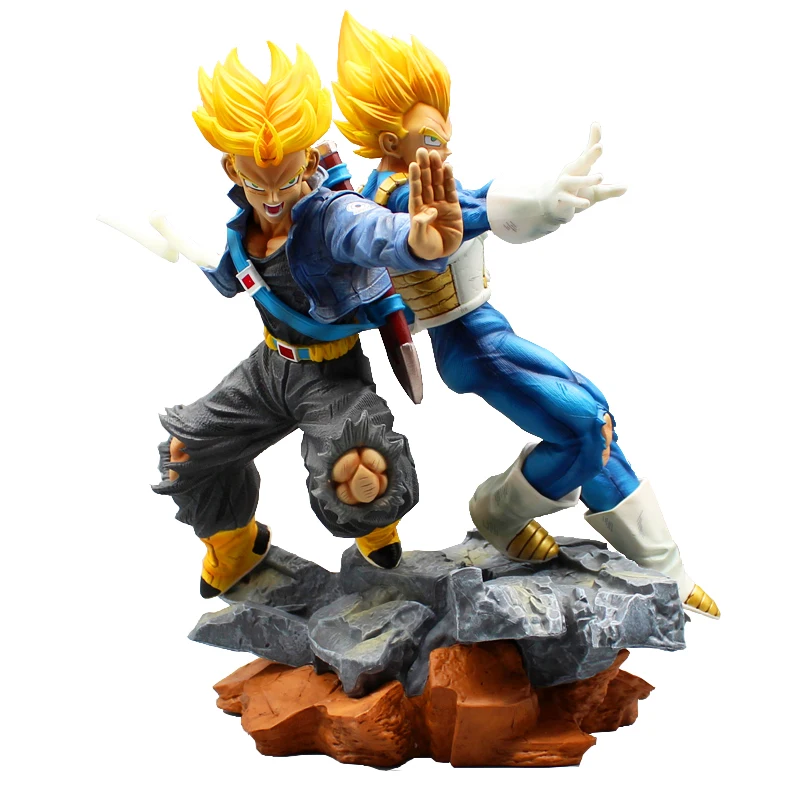 Bola de Dragão Série Perfeita APF Batalha Filho Goku Vegeta Troncos Cenário  Anime Ornamentos Figura