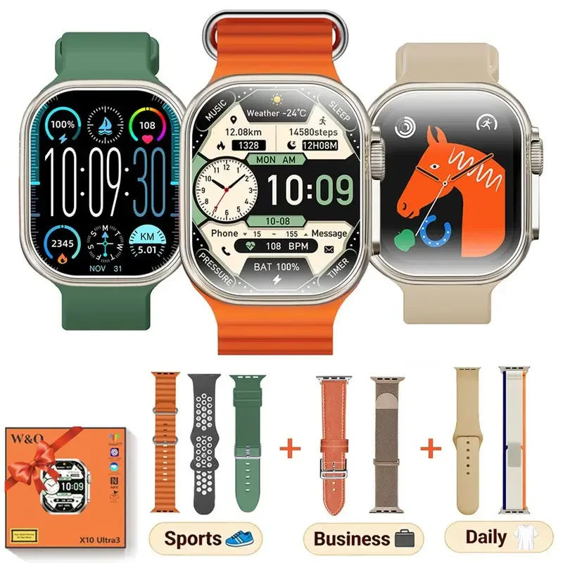 Smart Watch for Men Women, 2026 New Smartwatch (Answer/Make Call), IP67 Waterproof, 2.02" HD Fitness Watch with 100+ Sport Modes, Fitness Tracker Watch with Calls/Messages/Notifications, 7 Watch Bands