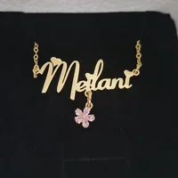 Flower Zircon Custom Name Jewelry Set For Kids Gift