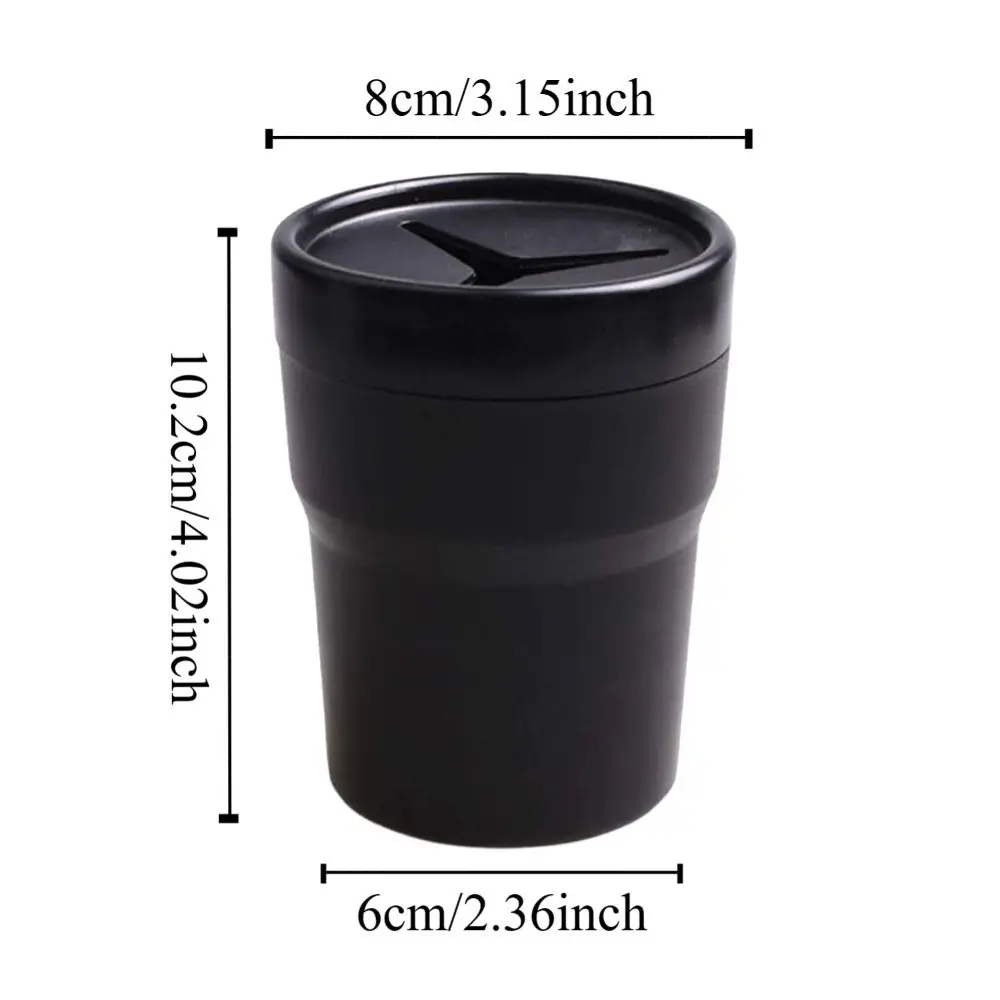 3 PCS 변경 저장소 블랙 미니 쓰레기통 플라스틱 컵 홀더 자동차 쓰레기통 쓰레기 덤프 내부 소형 보관함 차량