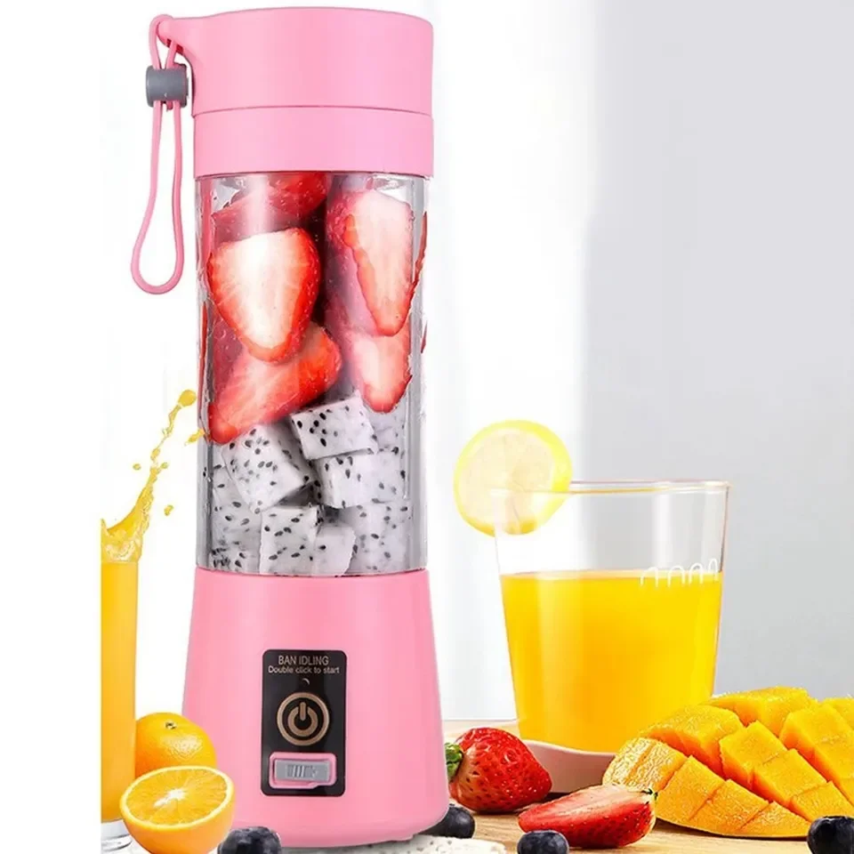 BPA FREE USB Rechargeable Smoothie Blender Battery Personal 380ml Glass Smoothie  Blender Juicer Easy Small Portable Blender - AliExpress