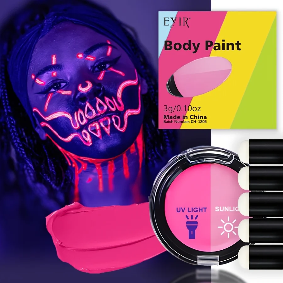 Vibrant Professional-Grade Water-Based Face and Body Paint