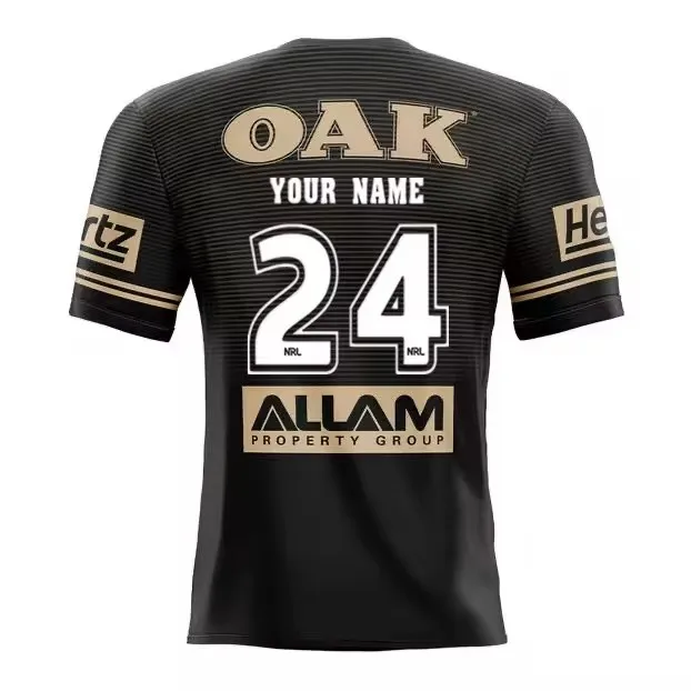 2025 PENRITH PANTHERS MEN'S ALTERNATE RUGBY JERSEY Size:S-5XL ( Print name and number ) 6