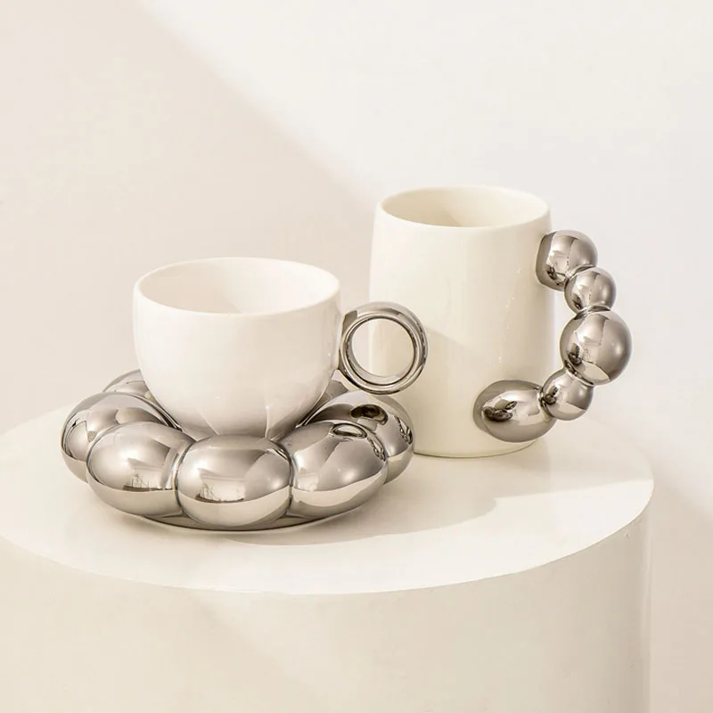 Tasse à thé Alexia, céramique peinte main - Cafés Querry