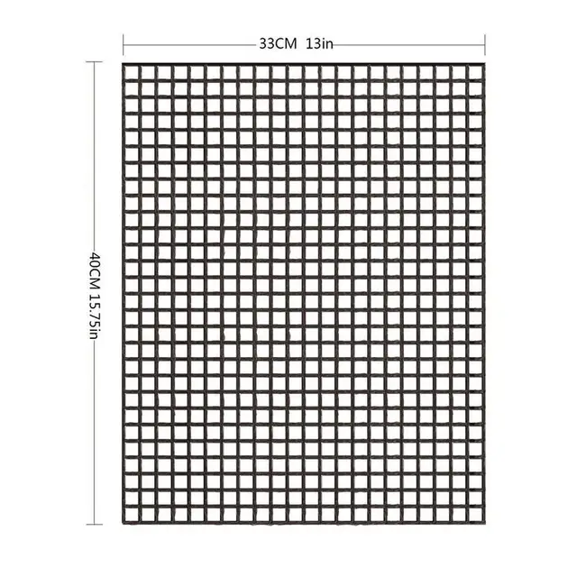 Grill Hálószőnyeg Non-Ragasztó Bbq Szőnyegek 3 Nagy Teherbírású Újrahasznosítható Hőállóság Grillező 13X15.7 Könnyen Tisztítható - Image 6