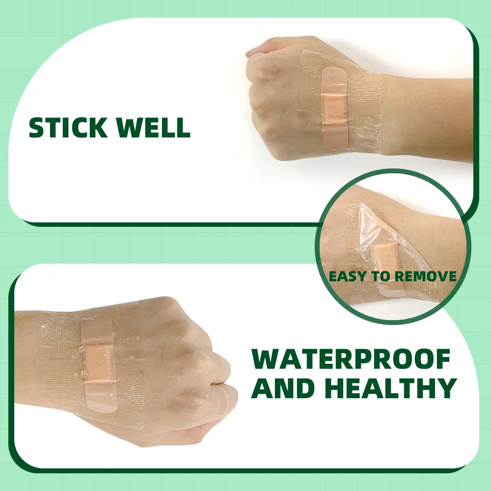 Medical Tattoo Aftercare Waterproof PU Film for Protective Skin Healing Bandages PU Tape Medicinal Wound Dressing Adhesive 4