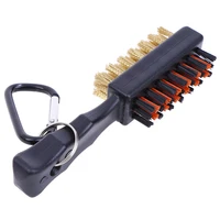 1 Pc Golf Club Brush Groove Cleaner Dual Sided Tools Portable Metal Lightweight Nylon Accessories for Iron Balls Shoes New Gift 1