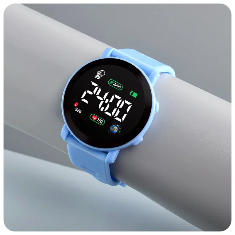 Electric Kids Toy Watches LED Digital Wristwatch for Children Waterproof Tough Sports Outdoor Watch High-Quality Digital Clock