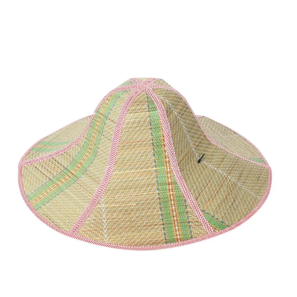 Men Women Fishing Sunshade Foldable Straw Hat Rattan Anti-ultraviolet Fisherman's Cap Big Visors