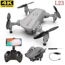 

L23 Mini Drone 4K Profesional HD Dual Camera Drones WiFi FPV Height Keep Foldable Quadcopter Black And Gray RC Dron Toy Boy Gift