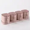 Pink set of 4 jars