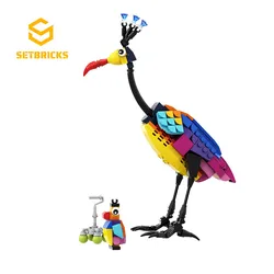 MOC Kevin IN UP Bird Building Blocks Flying Balloon House Bird  Movie Friends Expert Architecture Bricks Toys For Kids Gifts